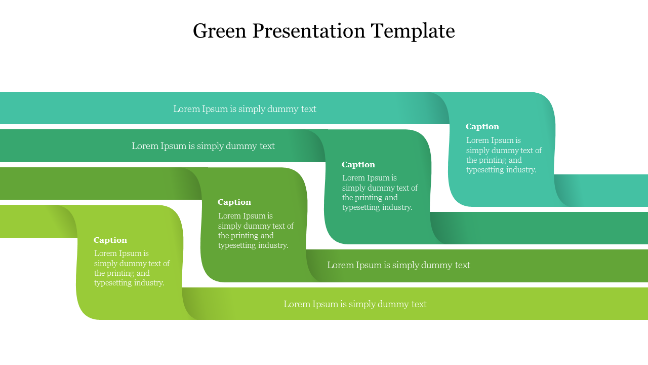 Glorious and grand Green Presentation Template PPT